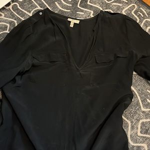 Joie Black Blouse 100% silk